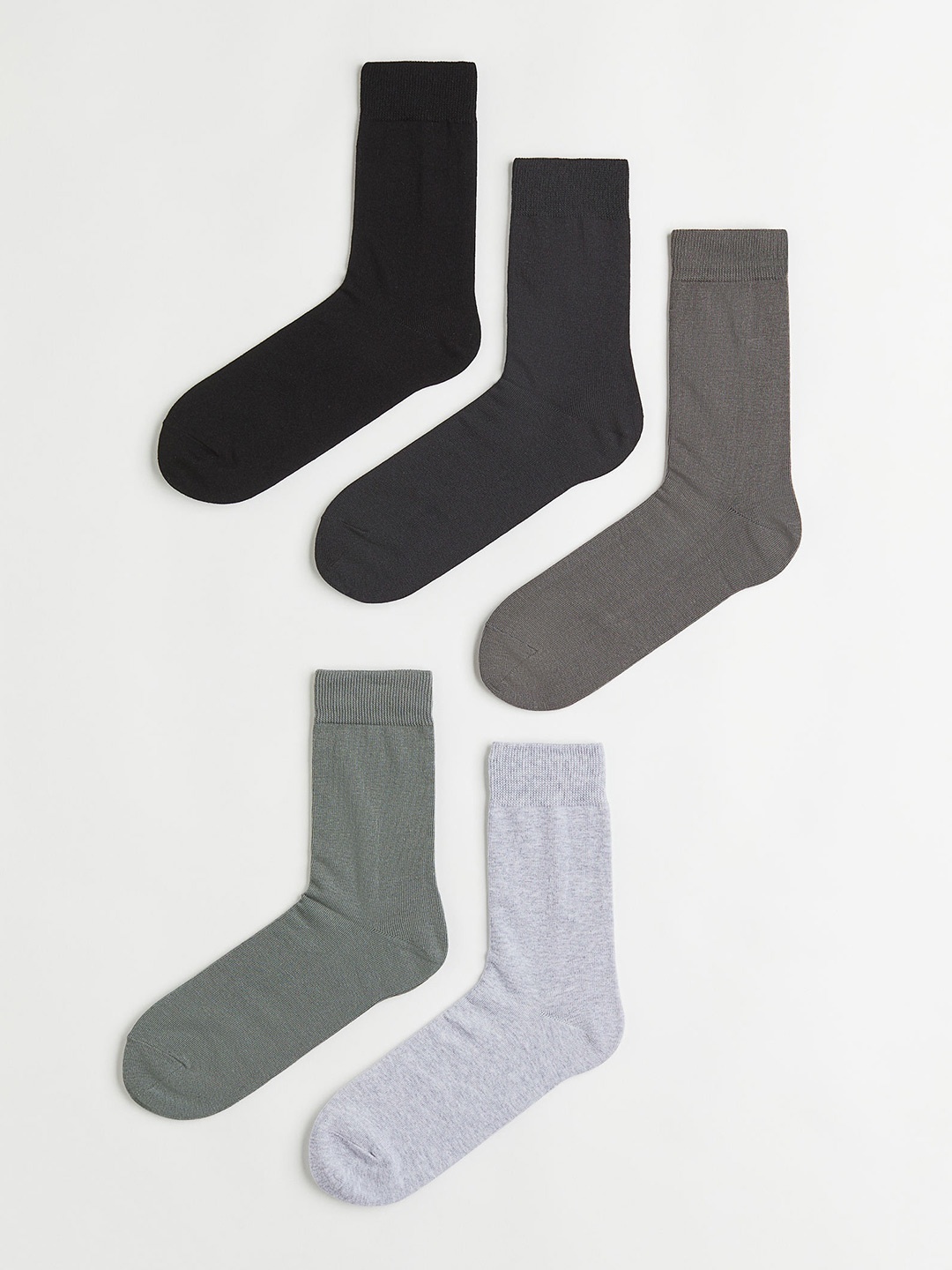 

H&M Men 5-Pack Socks, Black