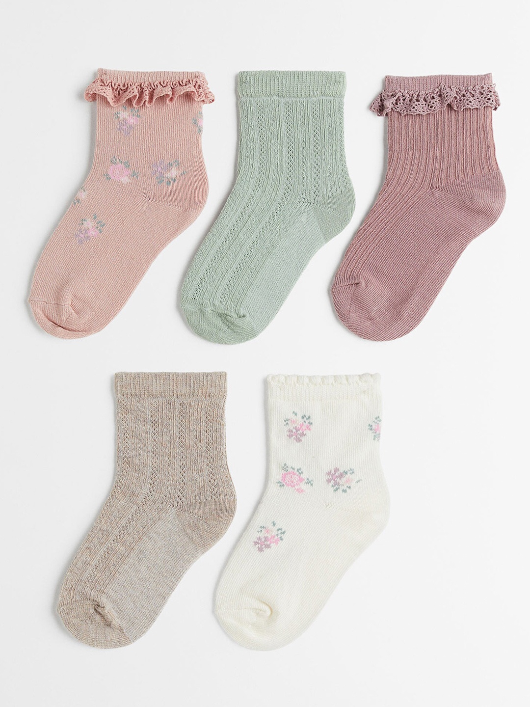 

H&M Boys 5-Pack Socks, Beige