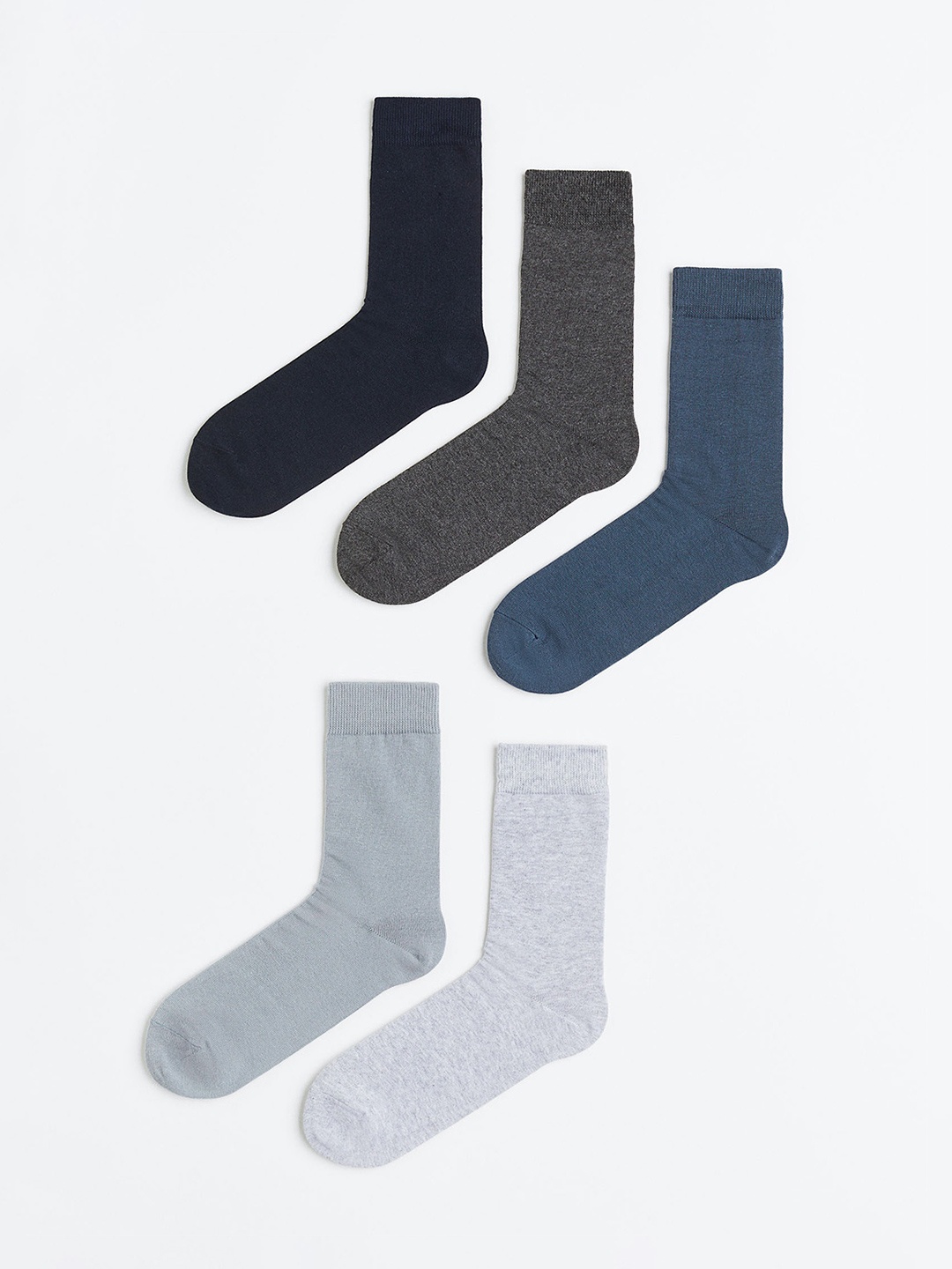 

H&M Men 5-Pack Socks, Blue
