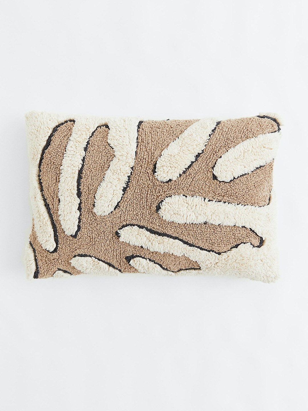 

H&M Beige Tufted Pure Cotton Cushion Cover