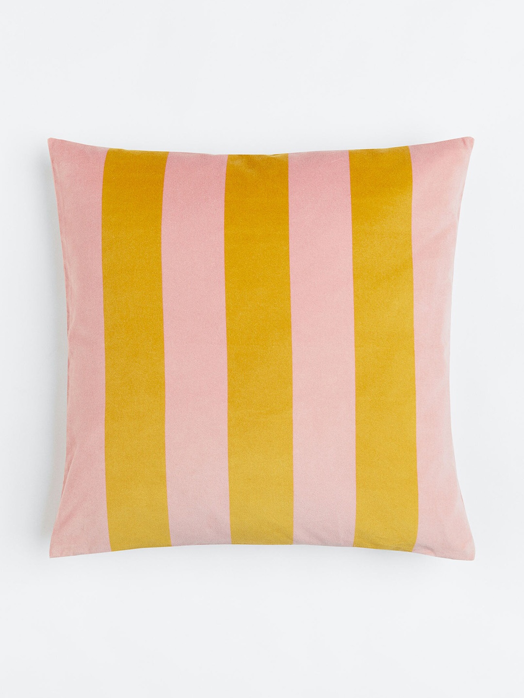 

H&M Mustard Yellow & Pink Velvet Cushion Cover