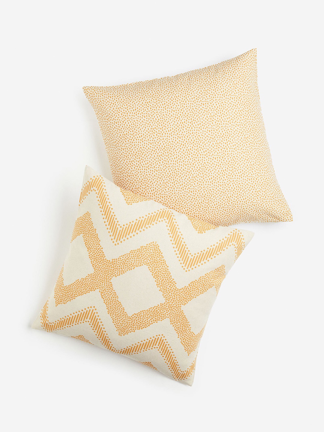 

H&M Beige & Yellow 2-Pack Cotton Canvas Cushion Covers