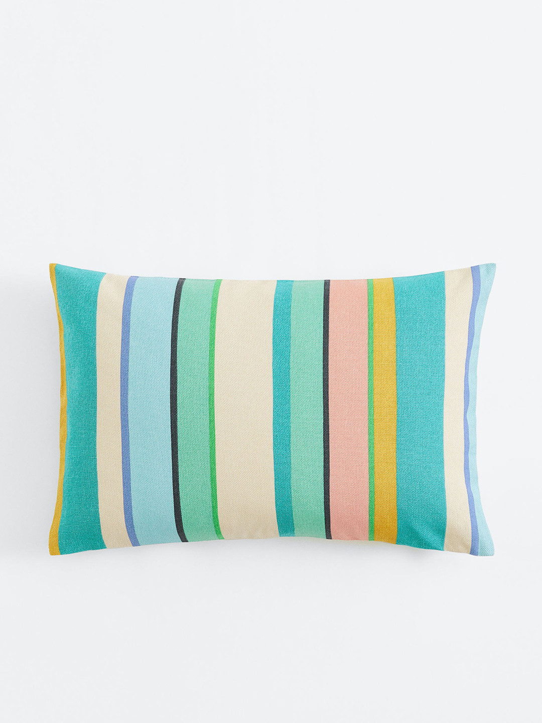 

H&M Green & White Striped Cushion Cover