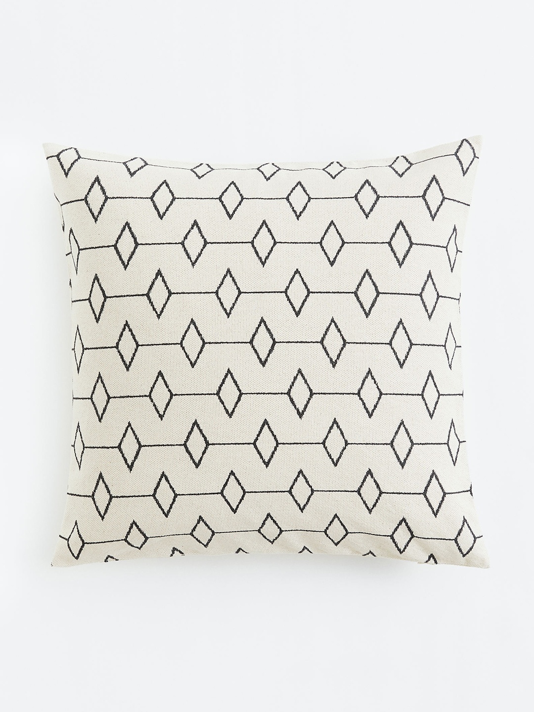 

H&M Beige Patterned Pure Cotton Cushion Cover