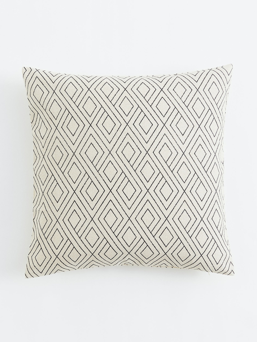 

H&M Beige & Black Patterned Pure Cotton Cushion Cover