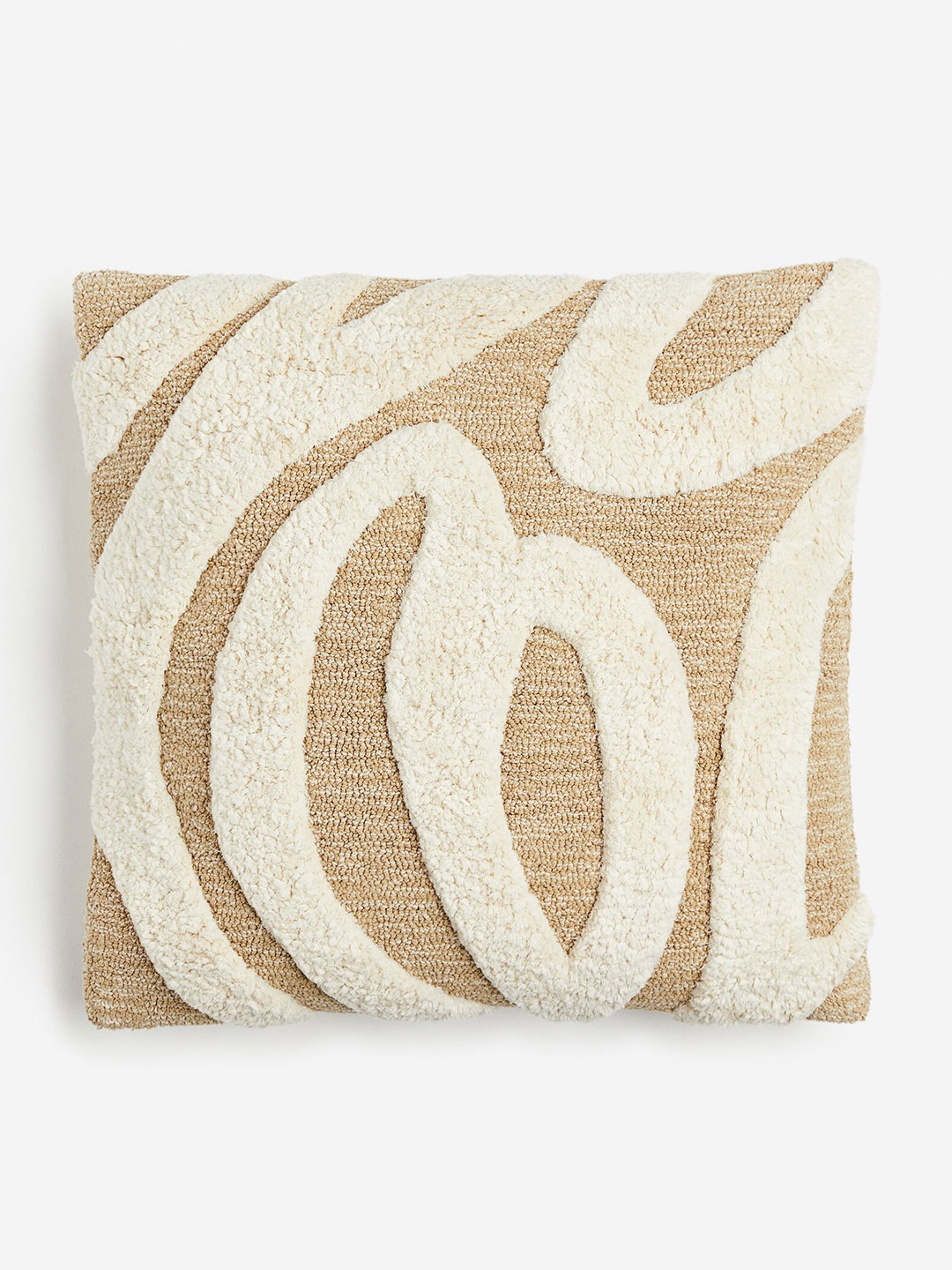 

H&M Beige Tufted-Motif Cushion Cover