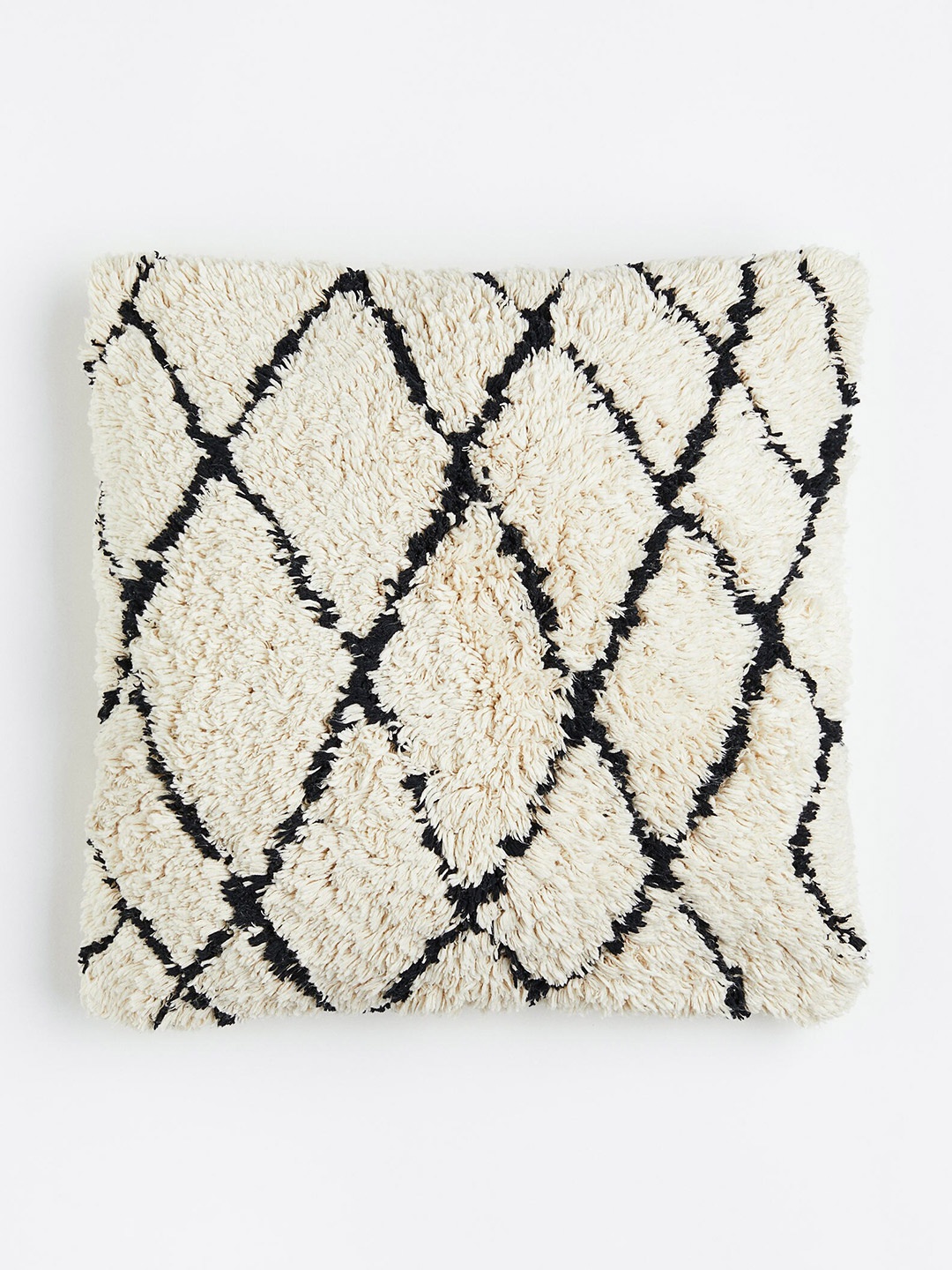

H&M Beige Tufted Pure Cotton Cushion Cover