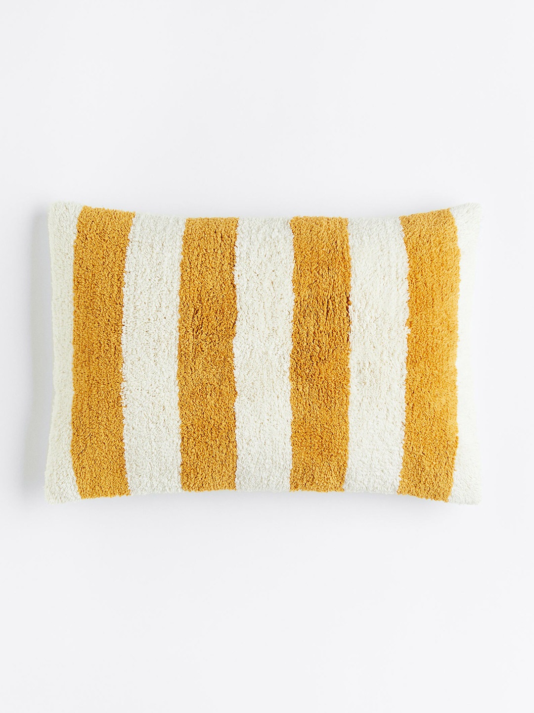 

H&M Yellow & White Patterned Cotton Cushion Cover