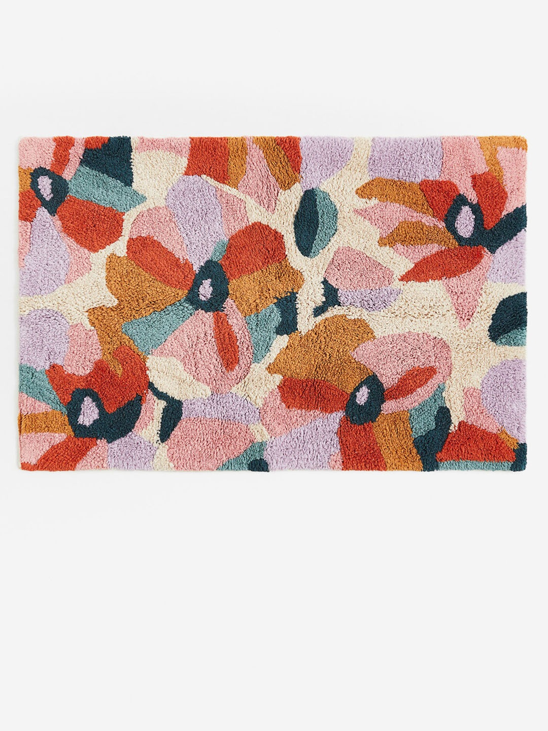 

H&M Pink & Off White Deep-Pile Bath Mat