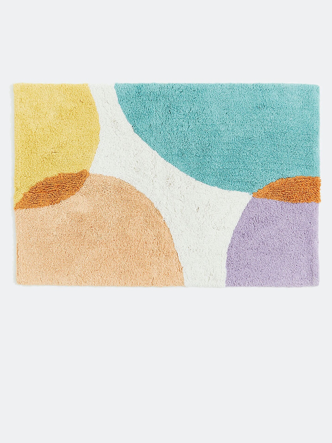 

H&M Purple & Orange Block-coloured Pure Cotton Bath Mat