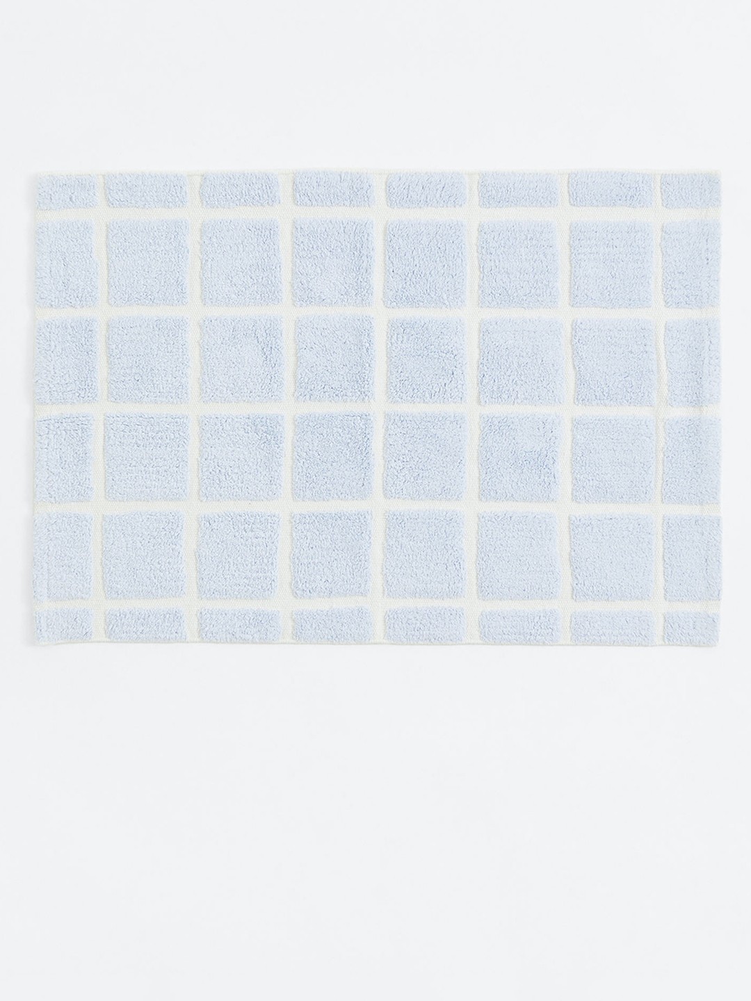 

H&M Blue & White Cotton Bath Mat