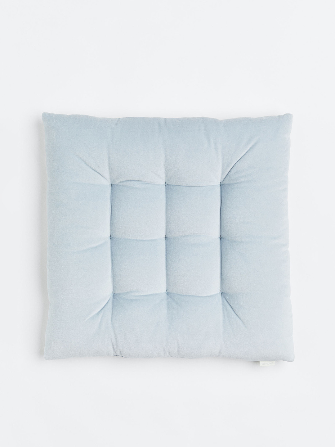 

H&M Blue Cotton Velvet Seat Cushion