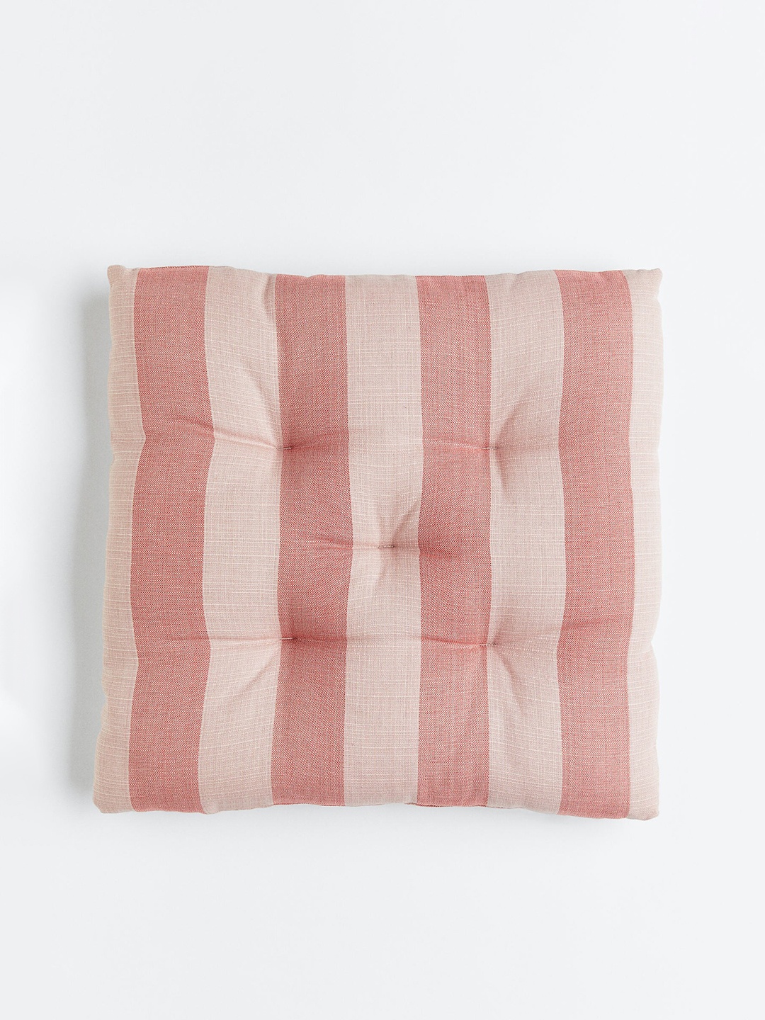

H&M Pink Striped Cotton Seat Cushion