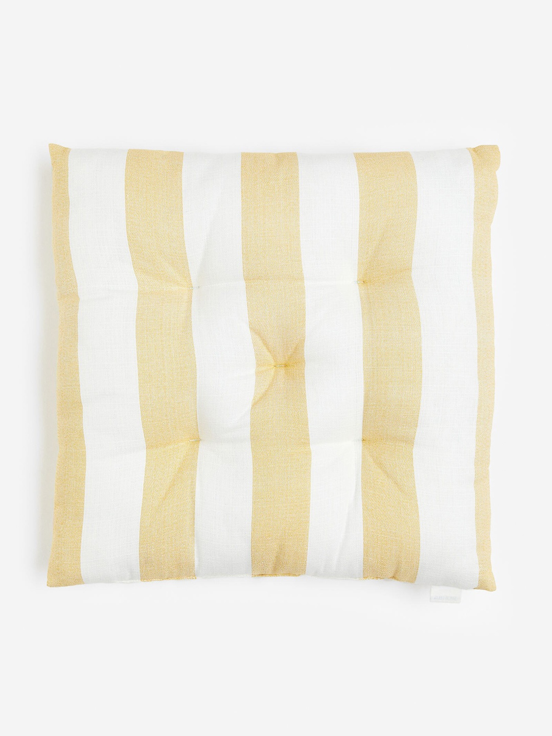 

H&M Yellow & White Striped Cotton Seat Cushion