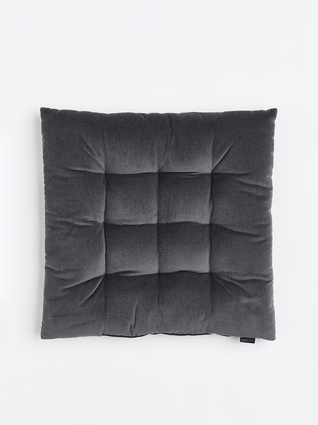 

H&M Grey Cotton Velvet Seat Cushion
