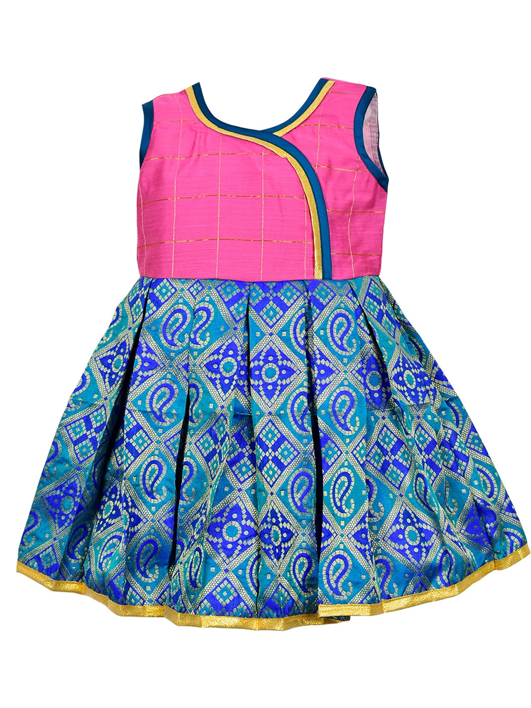 

AMIRTHA FASHION Girls Print Fit & Flare Dress, Pink