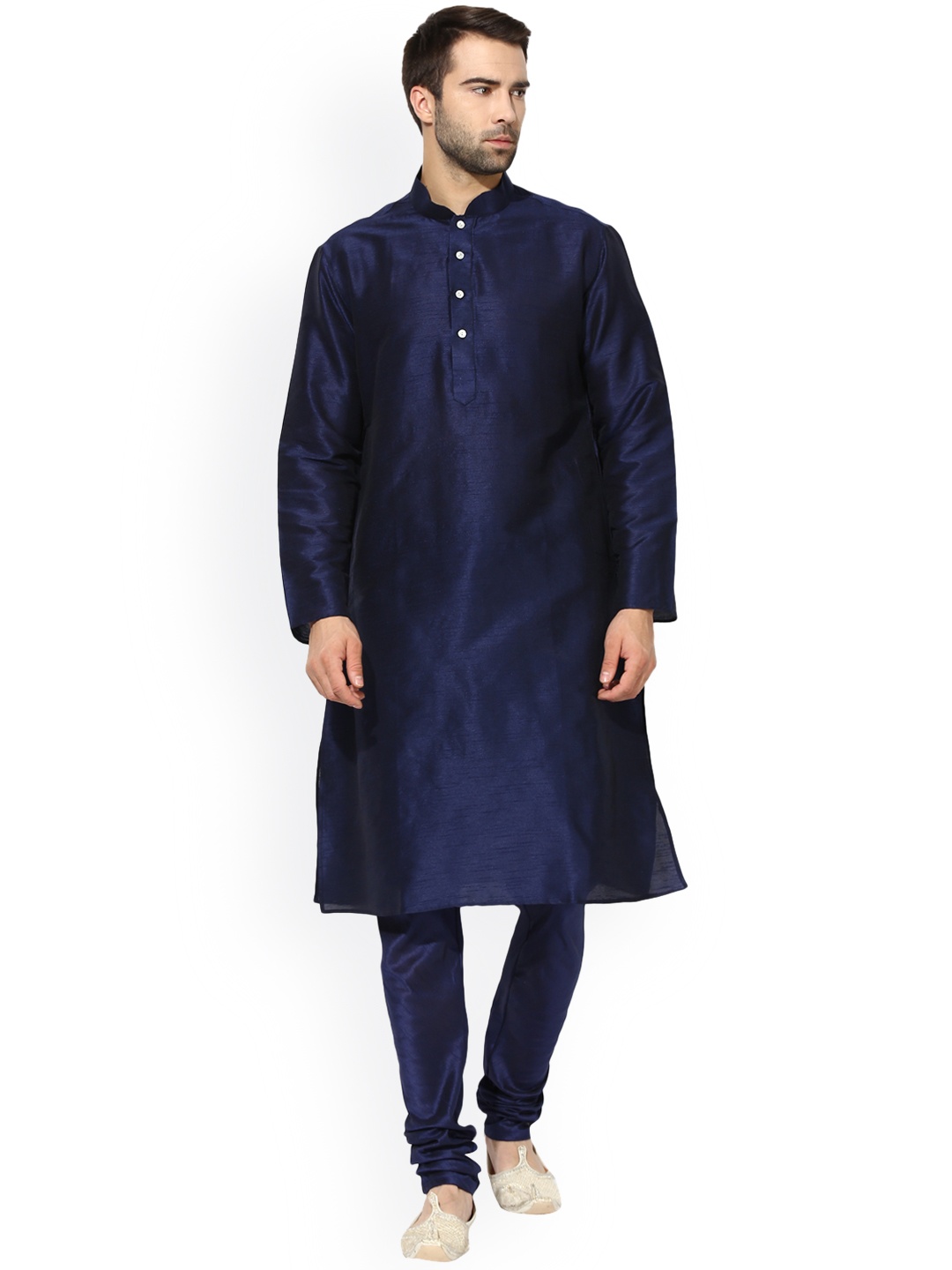 

KISAH Men Blue Solid A-Line Kurta