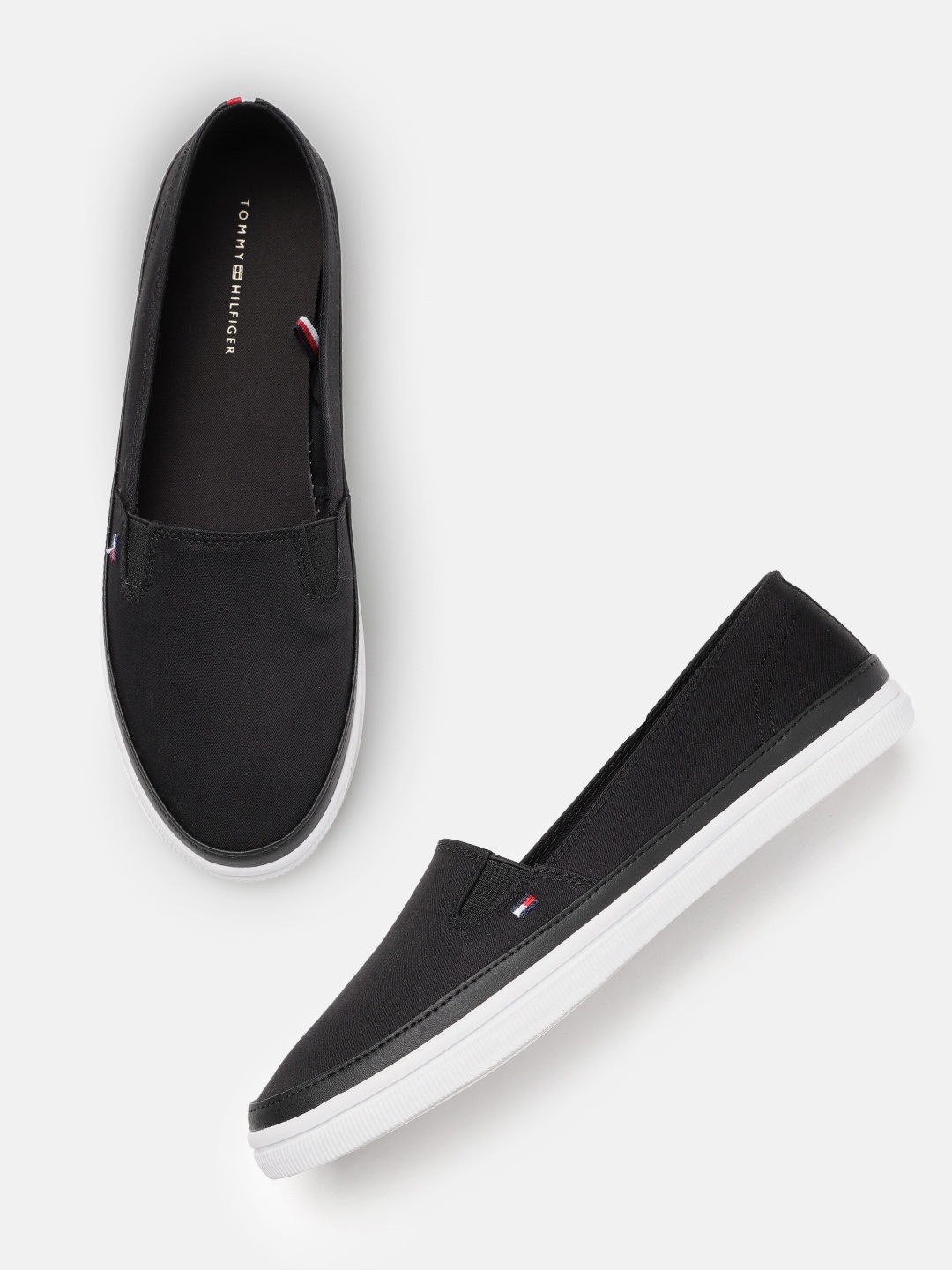 

Tommy Hilfiger Women Slip-On Sneakers, Black