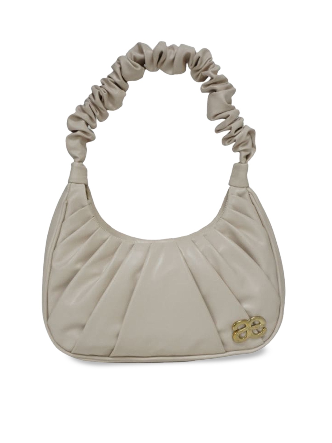 

Aegte Ruffle Strap Shoulder Bag, Cream