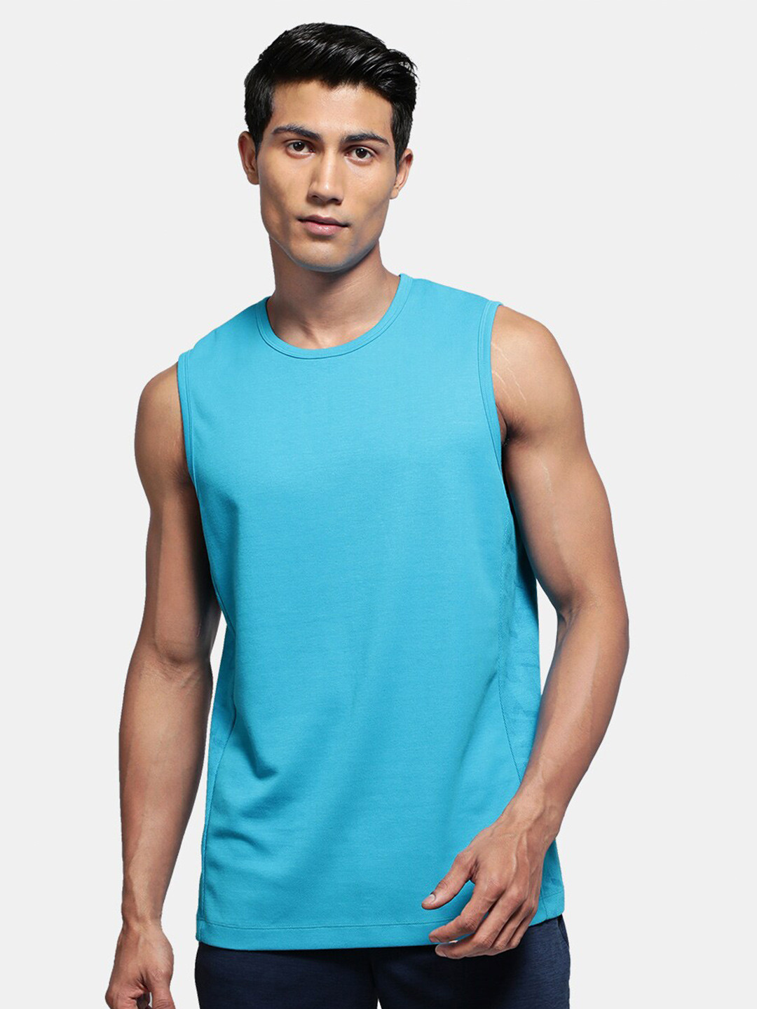 

Jockey Round Neck Antimicrobial Cotton T-shirt, Blue