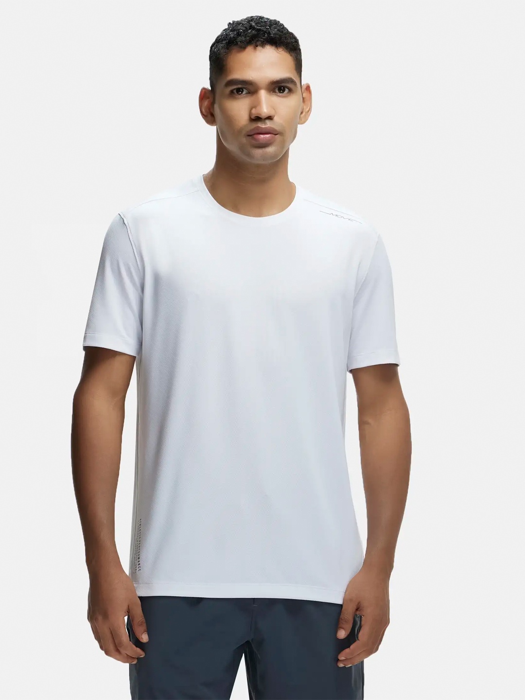

Jockey Breathable Mesh Antimicrobial Training And Gym Sports T-shirt, White
