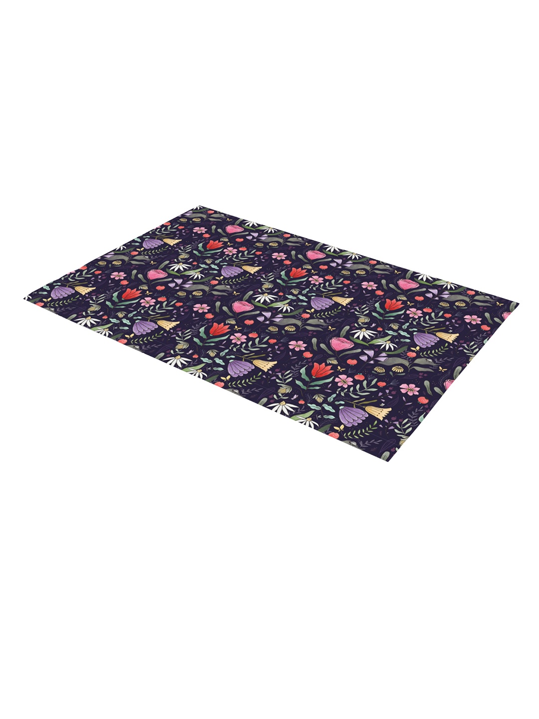 

Alicia Souza Purple& Red Floral Printed Desk Mat