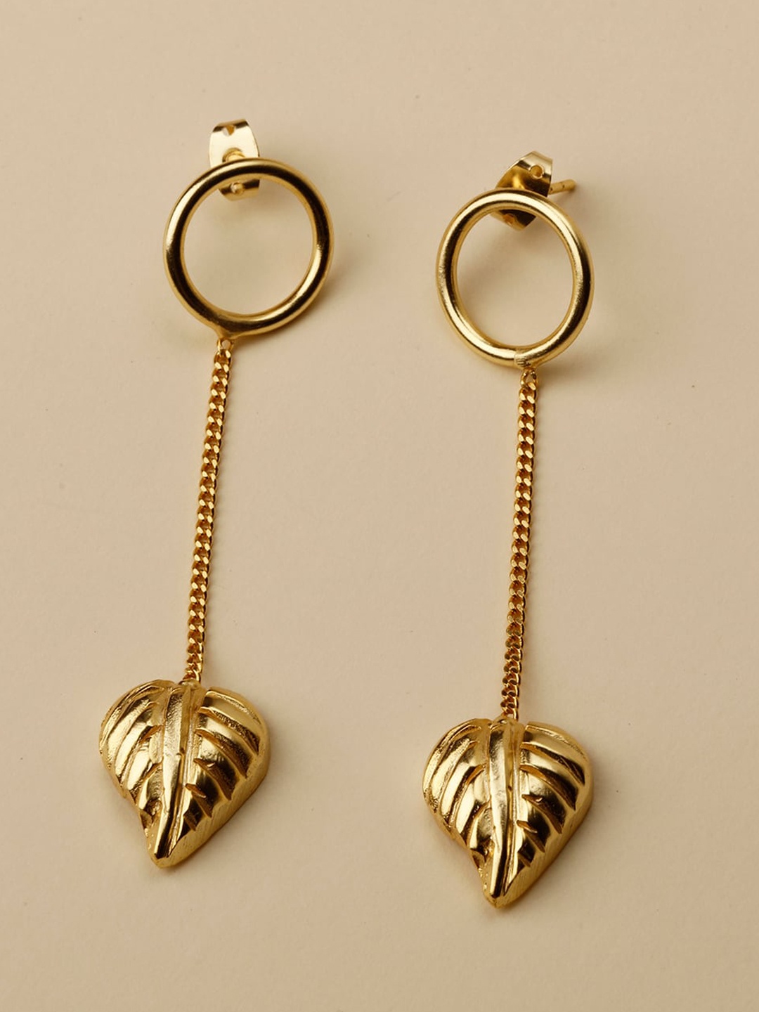 

STILSKII Gold-Plated Contemporary Drop Earrings
