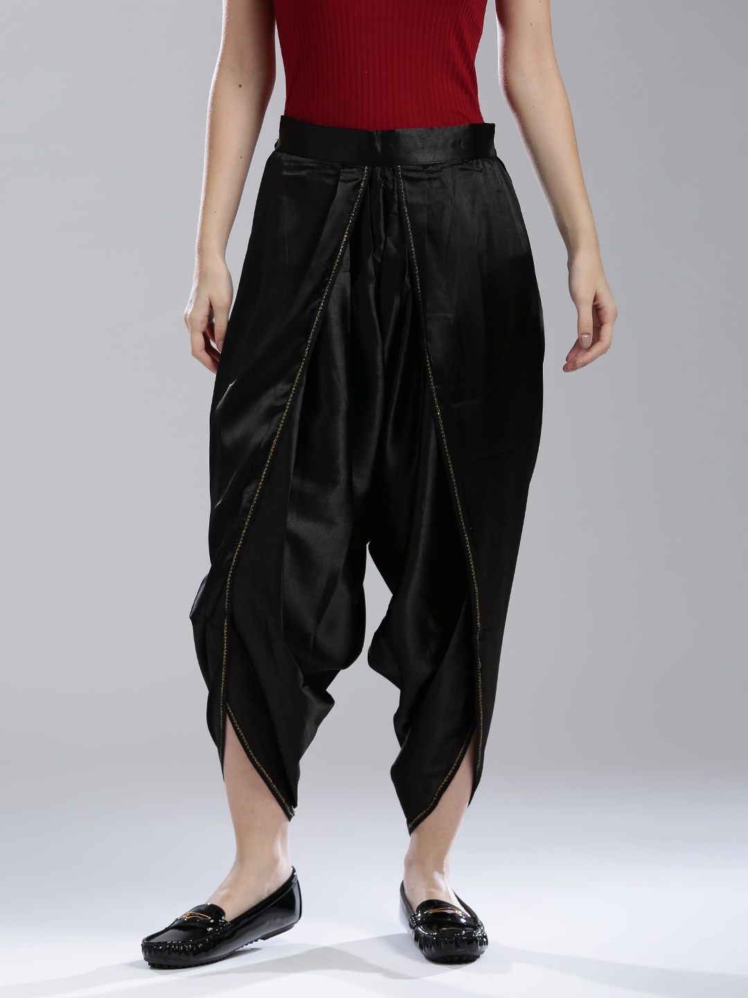 

W Black Dhoti Pants