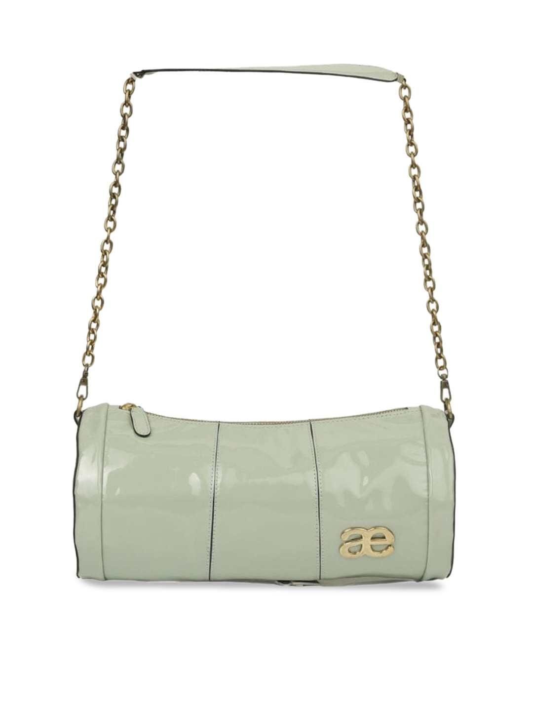 

Aegte Shimmer Duffle Chain Bag, Green