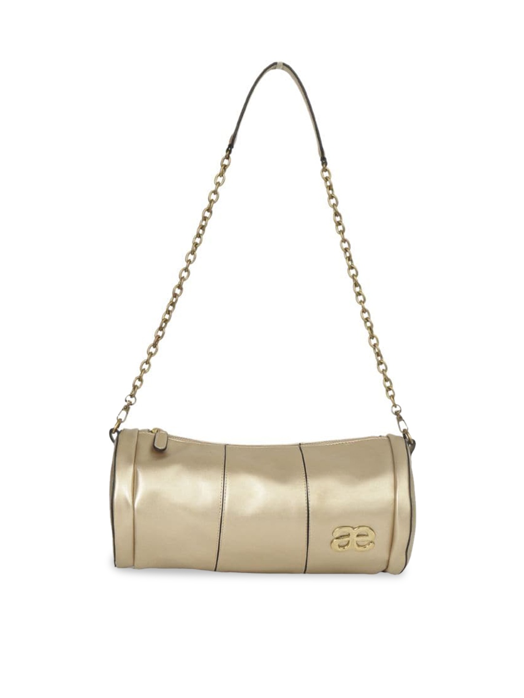 

Aegte Shimmer Duffle Chain Bag, Gold