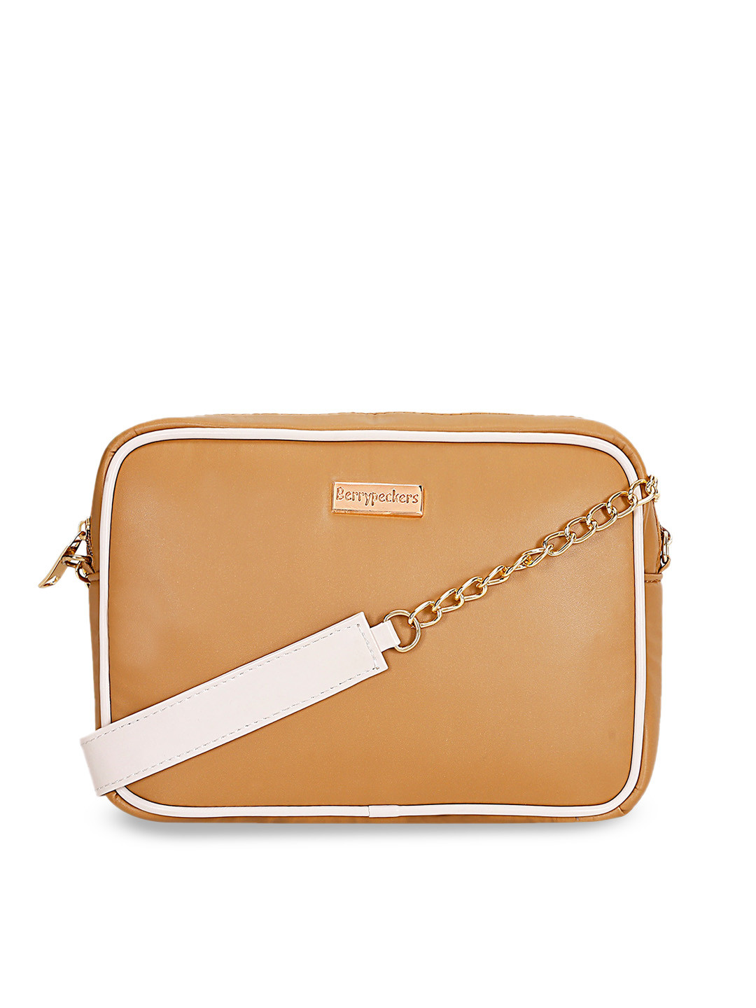 

Berrypeckers Structured Sling Bag, Beige
