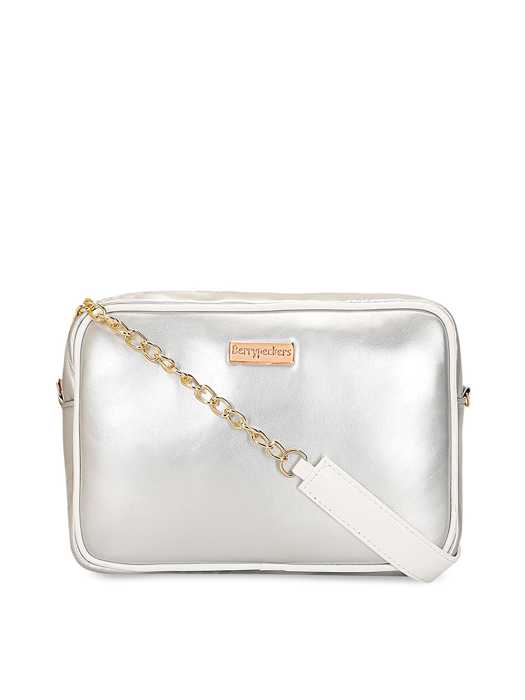 

Berrypeckers Shopper Shoulder Bag, Silver
