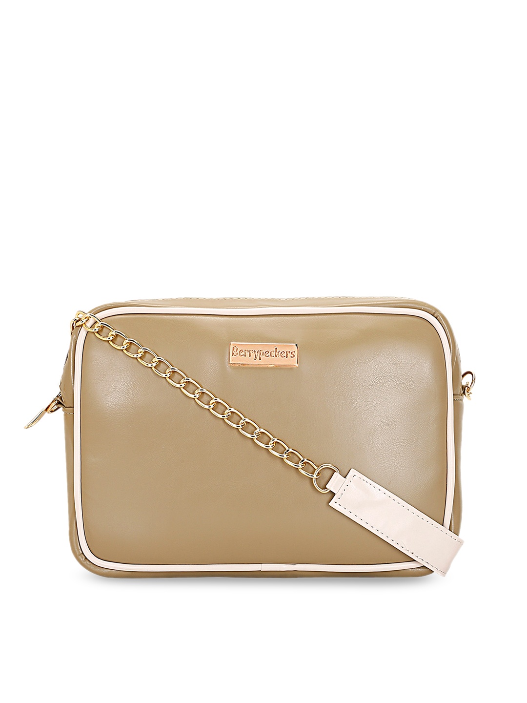 

Berrypeckers Structured Sling Bag, Beige