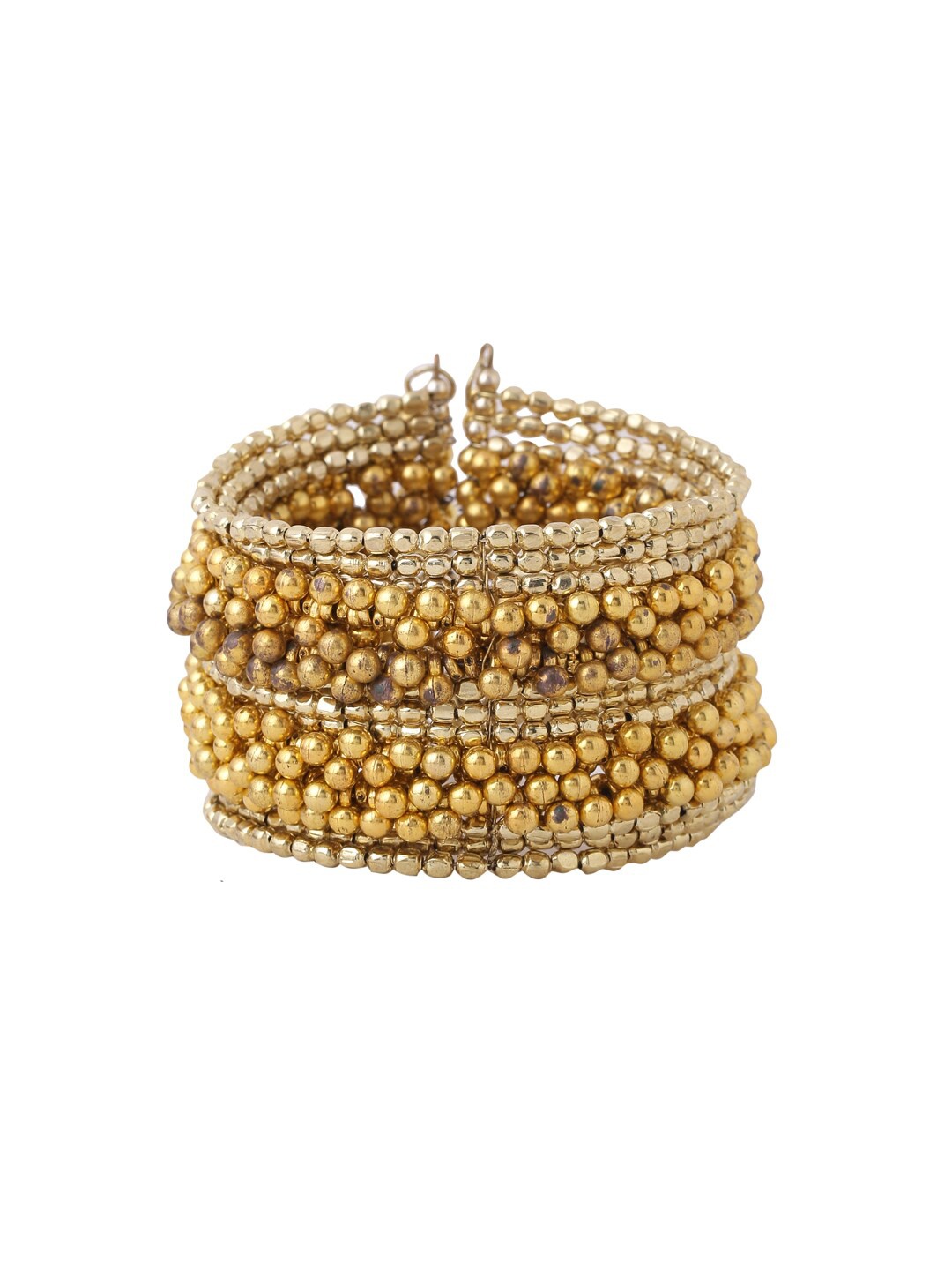 

VIRAASI Women Gold-Plated Ghungroo Charm Bracelet Bangle