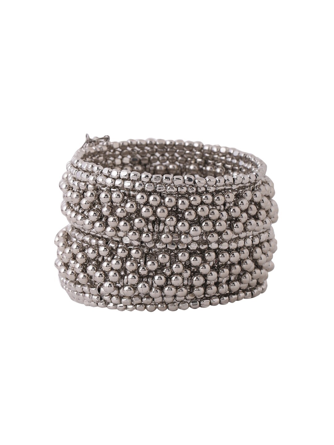 

VIRAASI Women Silver-Plated Ghungroo Charm Bracelet Bangle