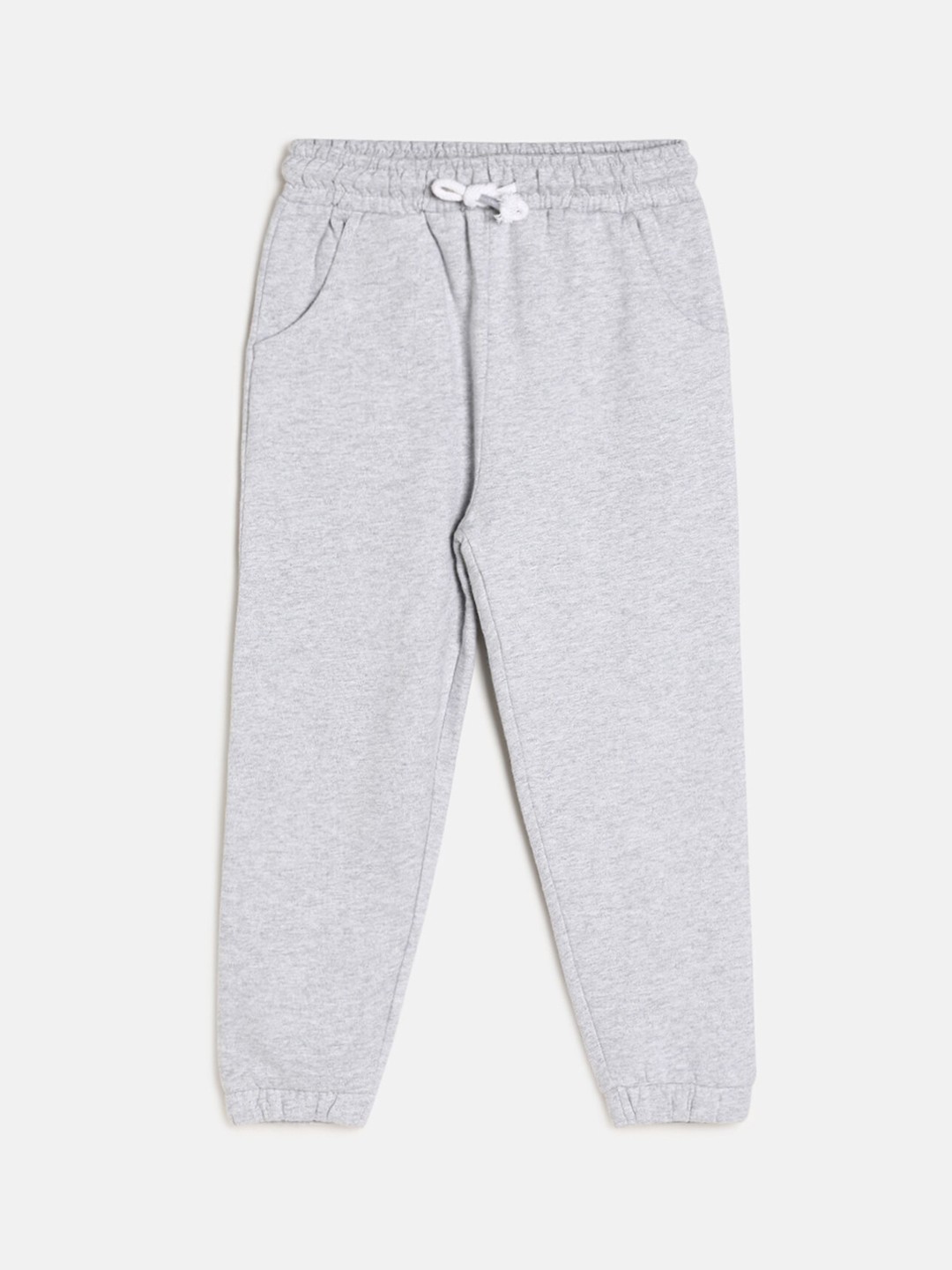 

MINI KLUB Boys Cotton Straight Fit Easy Wash Joggers, Grey