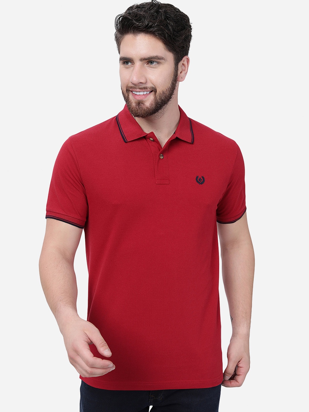 

Greenfibre Polo Collar T-shirt, Maroon