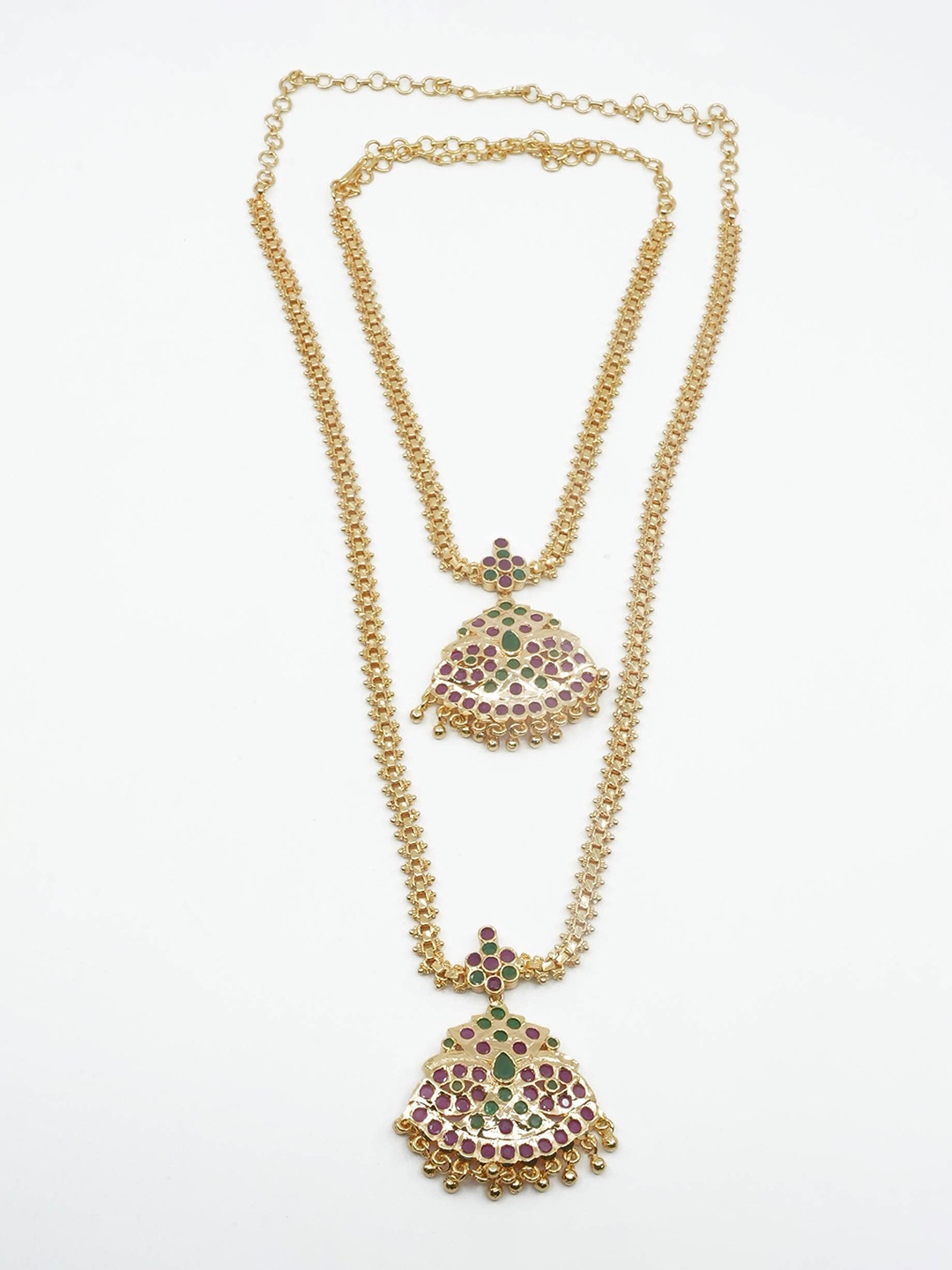 

GRIIHAM Set of 2 Gold-Plated Temple Necklace
