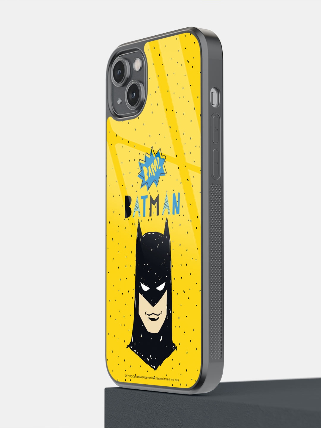 

macmerise Batman Bam Design Printed iPhone 14 Plus Bumper Case, Yellow