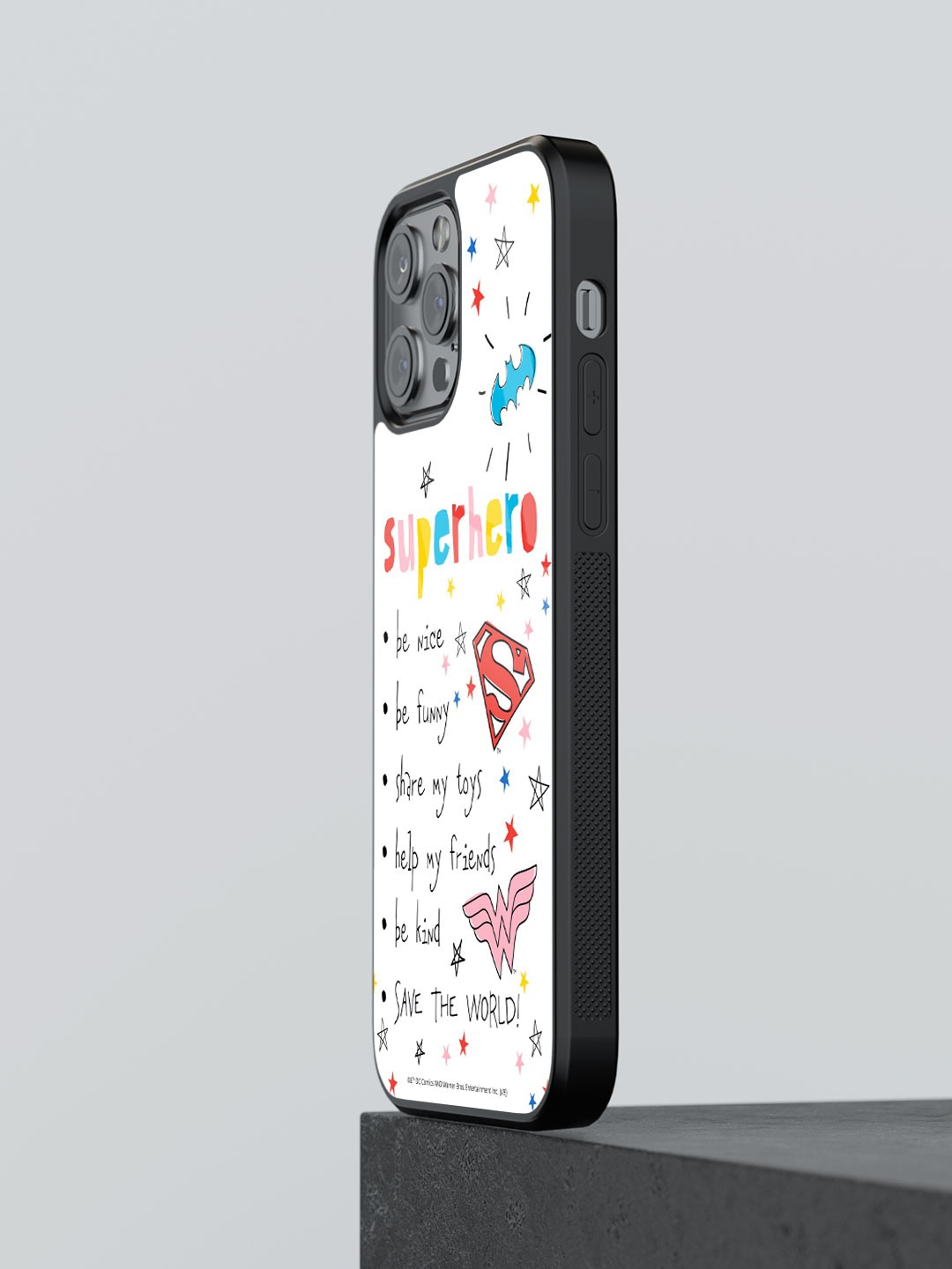 

macmerise Superhero To Do List Design Printed iPhone 13 Pro Bumper Case, White