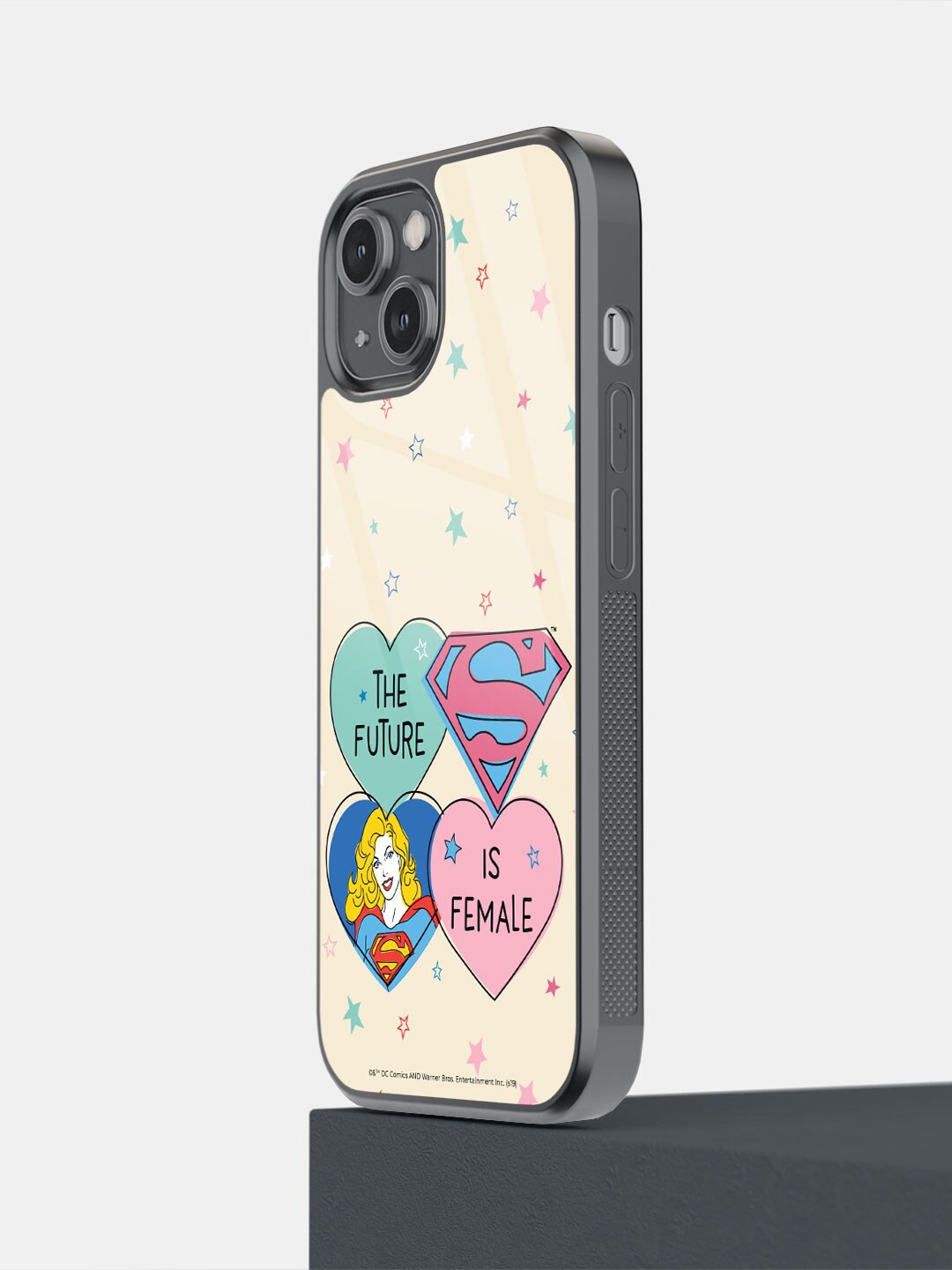 

macmerise Supergirl Future Design Printed iPhone 14 Bumper Case, Cream