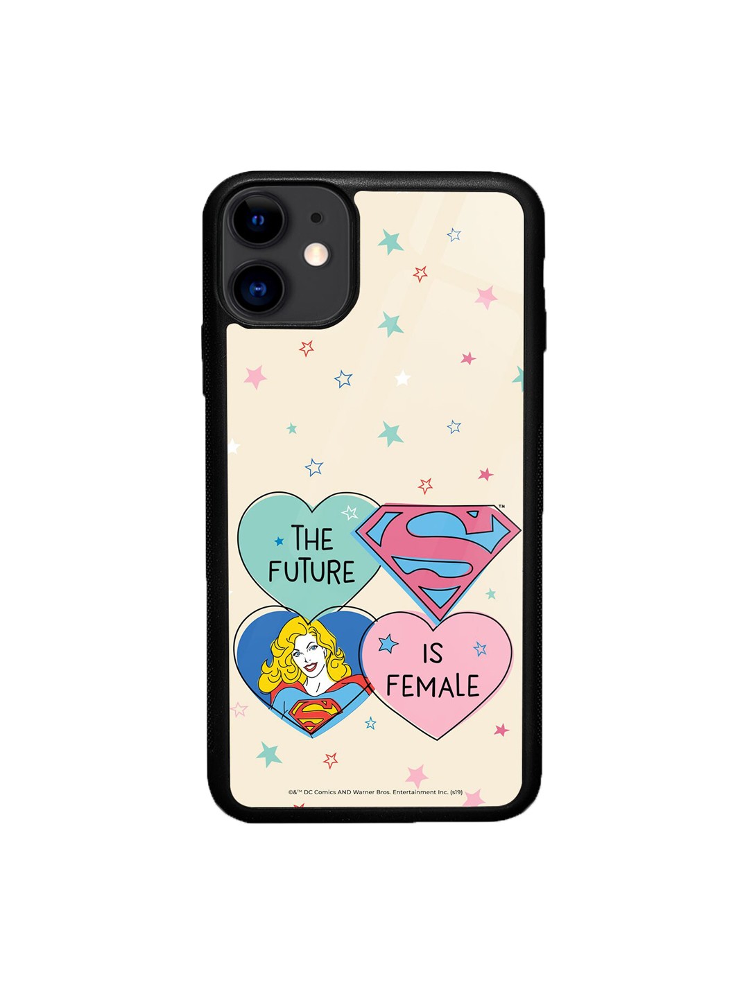 

macmerise Supergirl Future Design Printed iPhone 11 Bumper Case, Cream