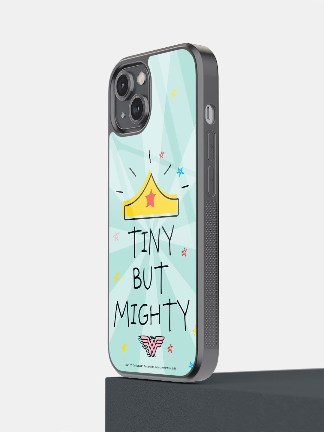 

macmerise WW Tiny But Mighty Design iPhone 14 Glass Back Case, Blue