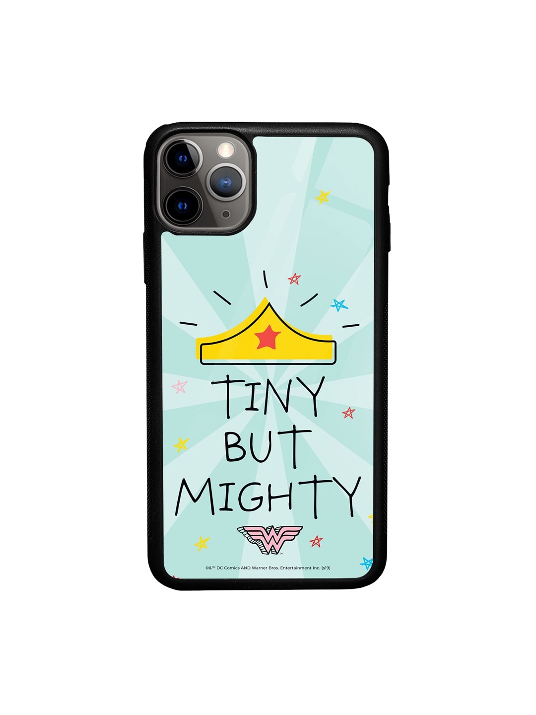 

macmerise WW Tiny But Mighty Design iPhone 11 Pro Max Glass Case, Blue