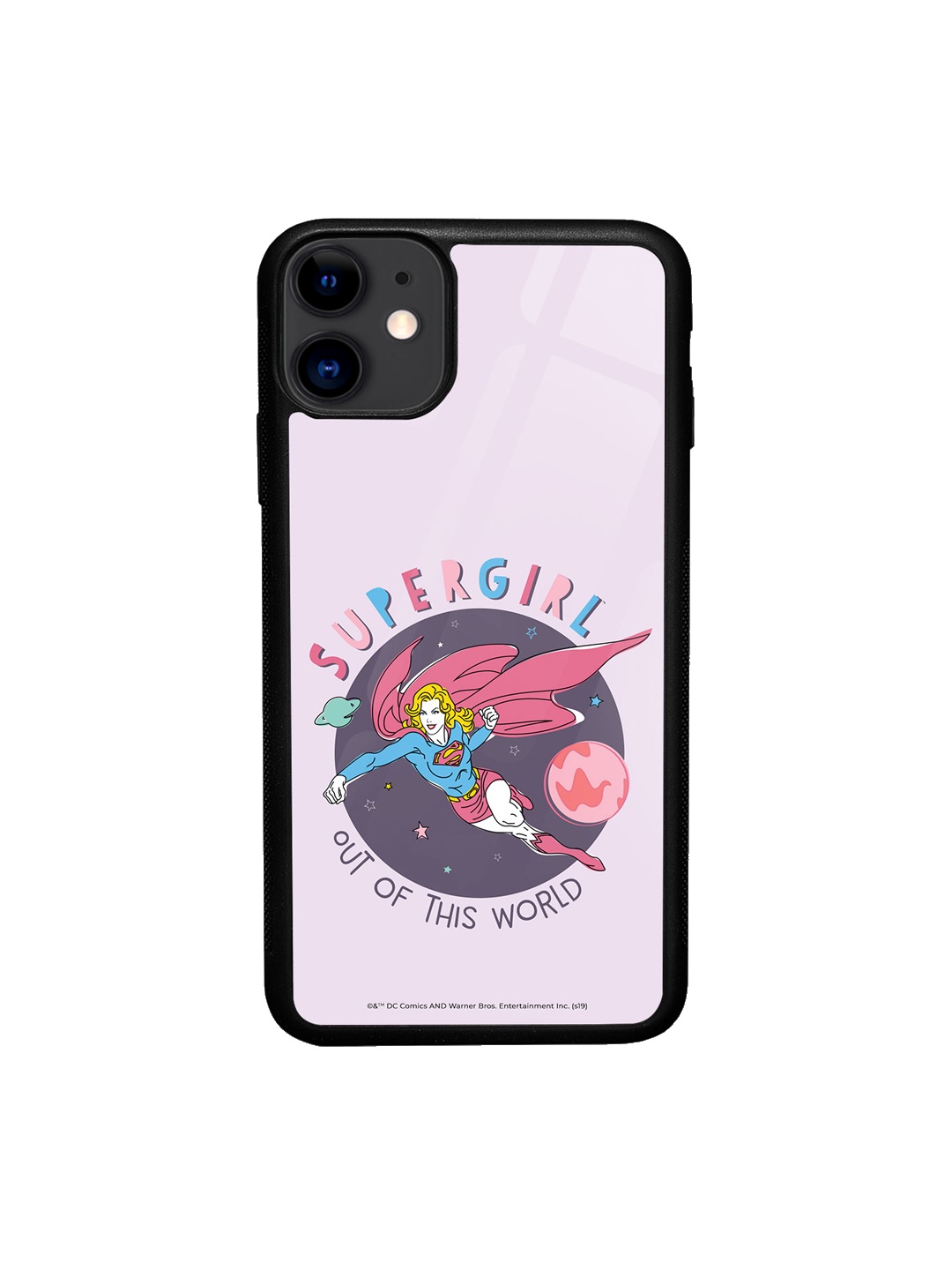 

macmerise iPhone 11 Supergirl Design Printed Bumper Case, Purple