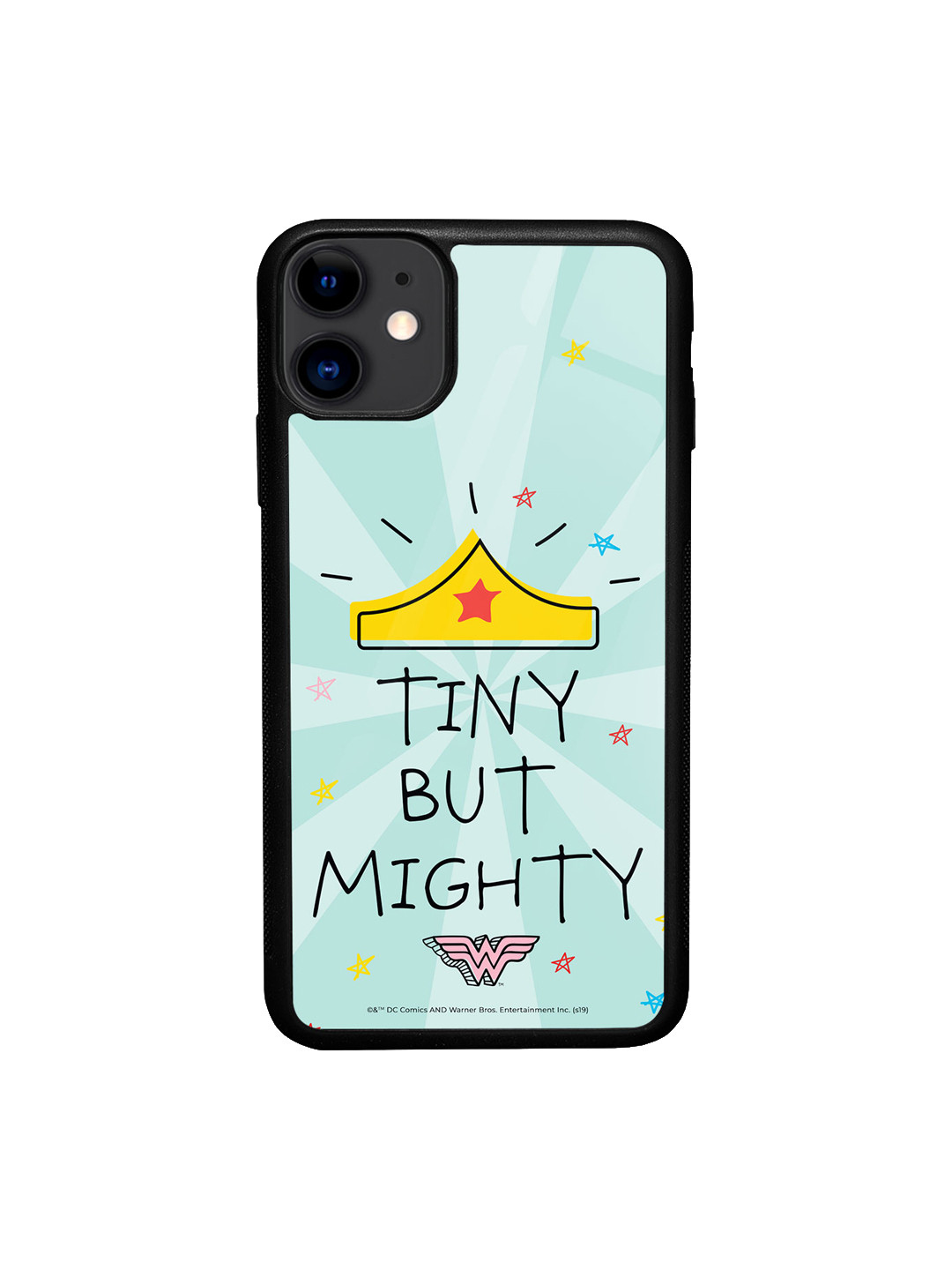 

macmerise WW Tiny But Mighty Design iPhone 11 Glass Phone Case, Blue