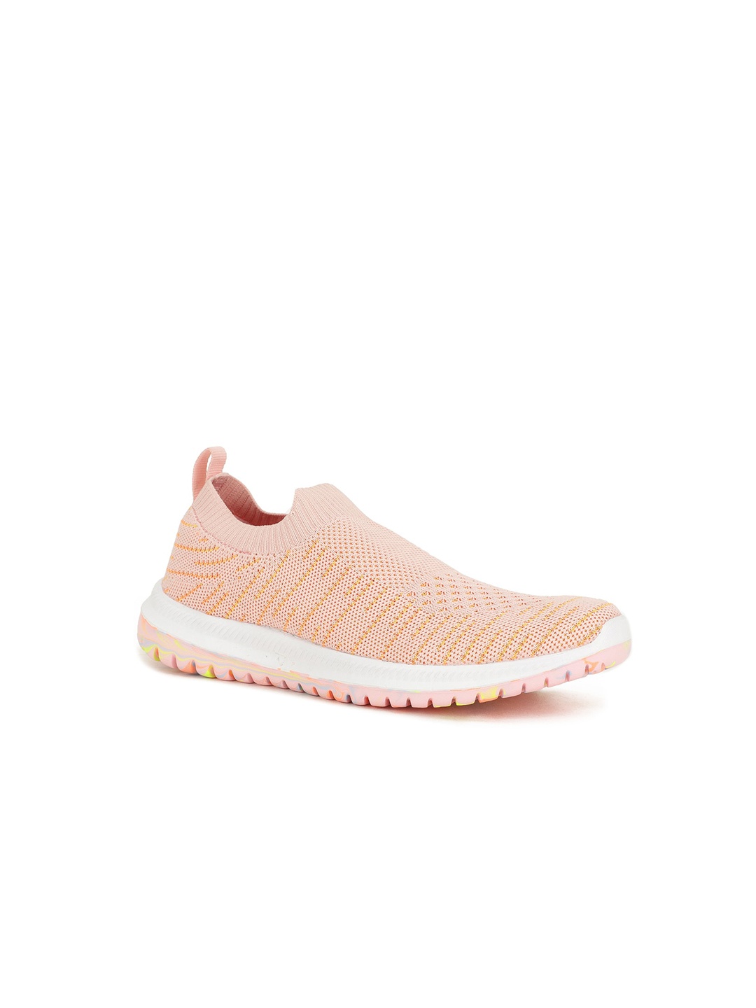 

Bata Kids Woven Design Slip-On Sneakers, Peach