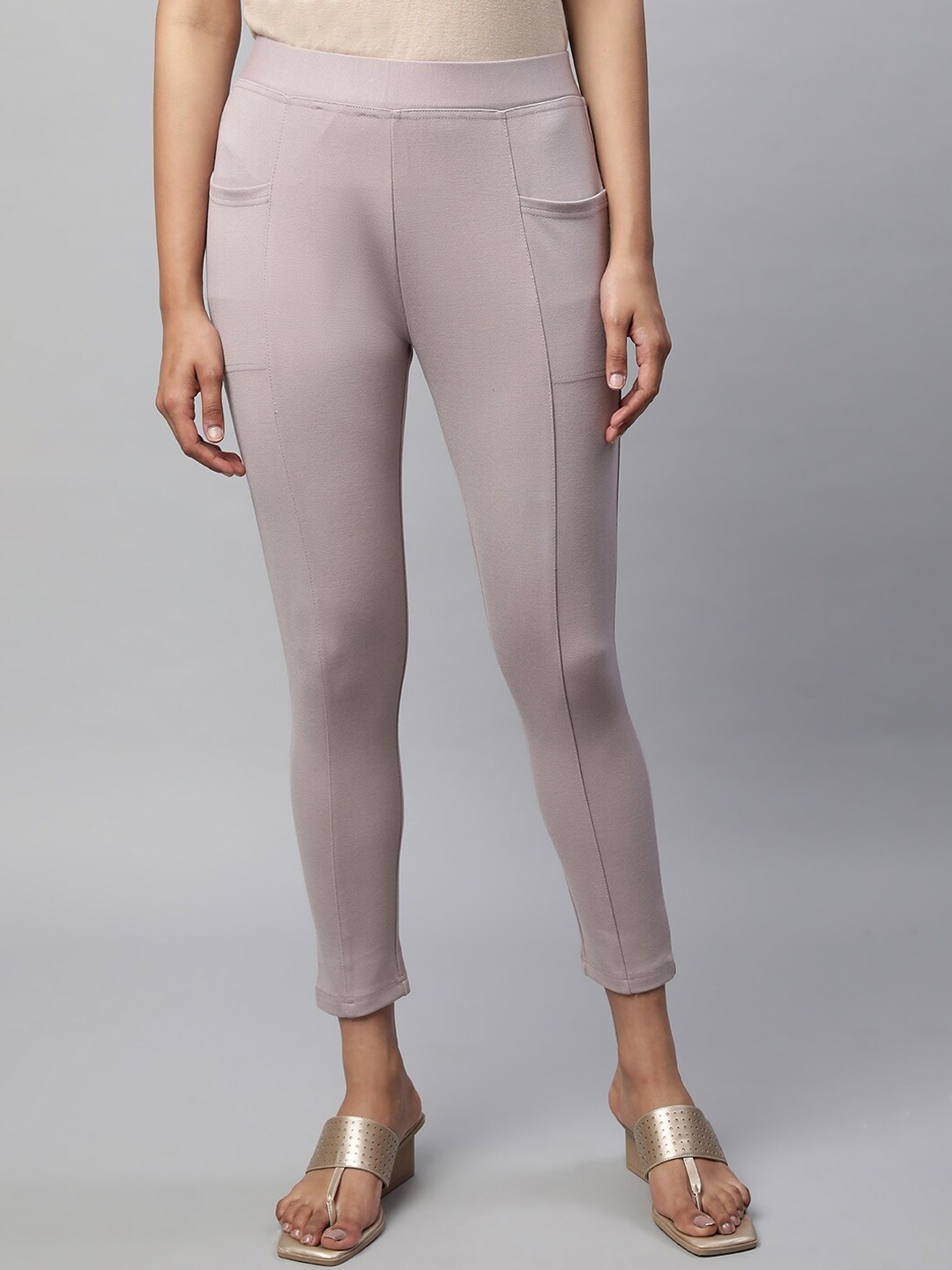 

elleven Ankle Length Leggings, Mauve