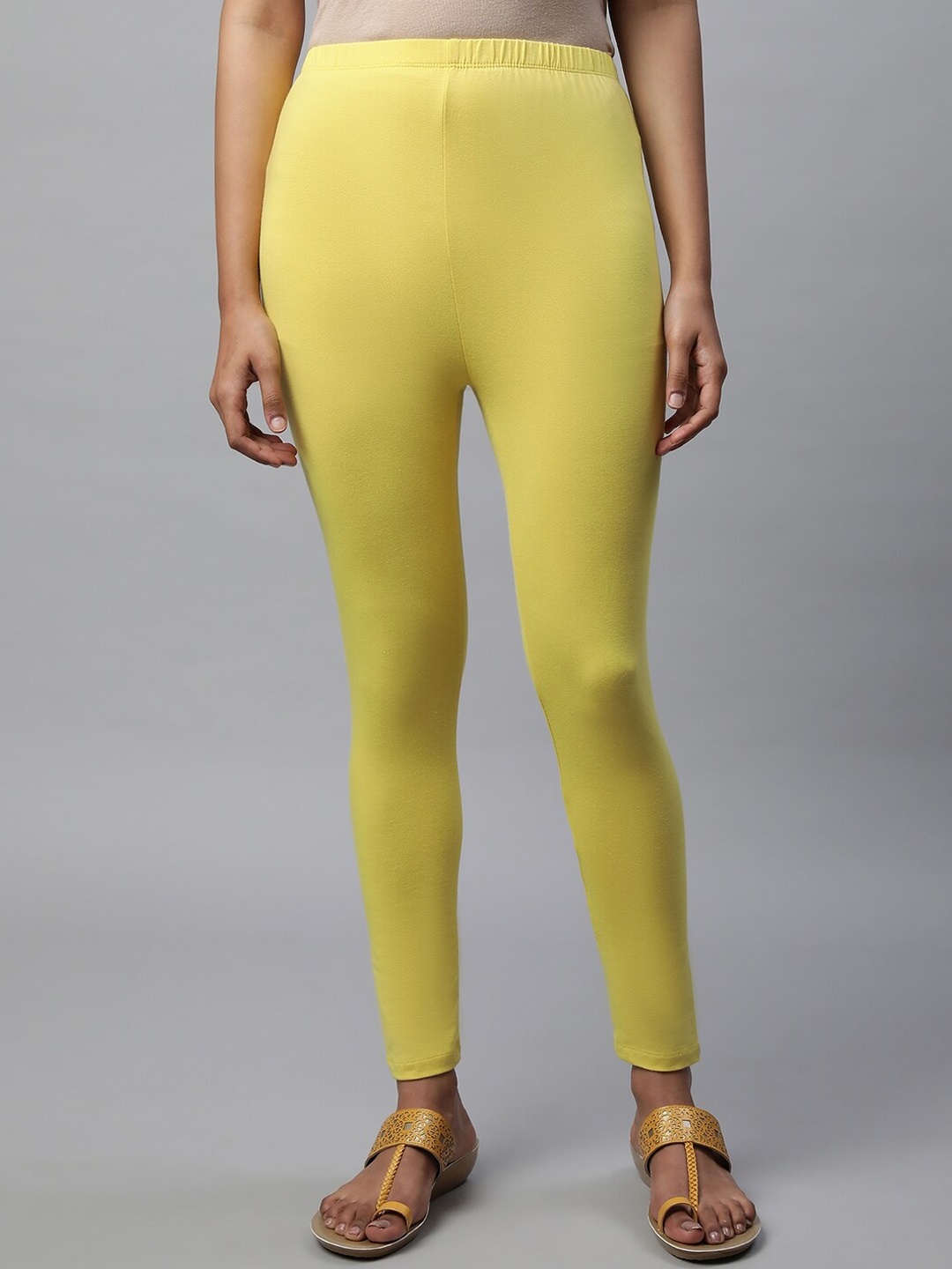 

elleven Ankle Length Leggings, Yellow