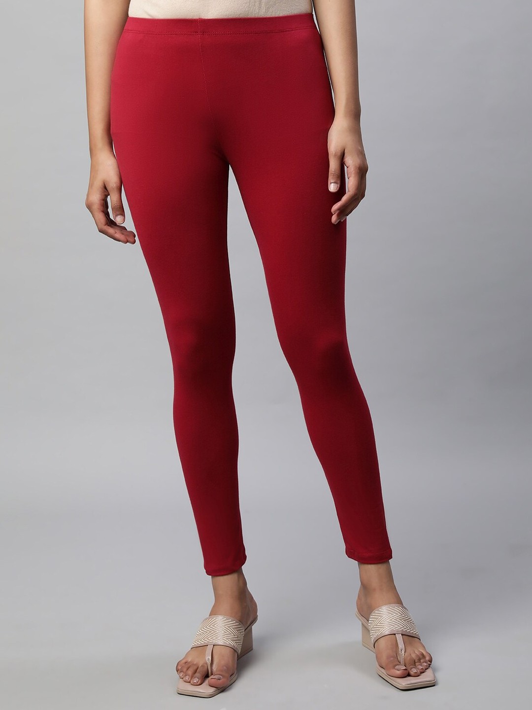 

elleven Ankle Length Leggings, Red